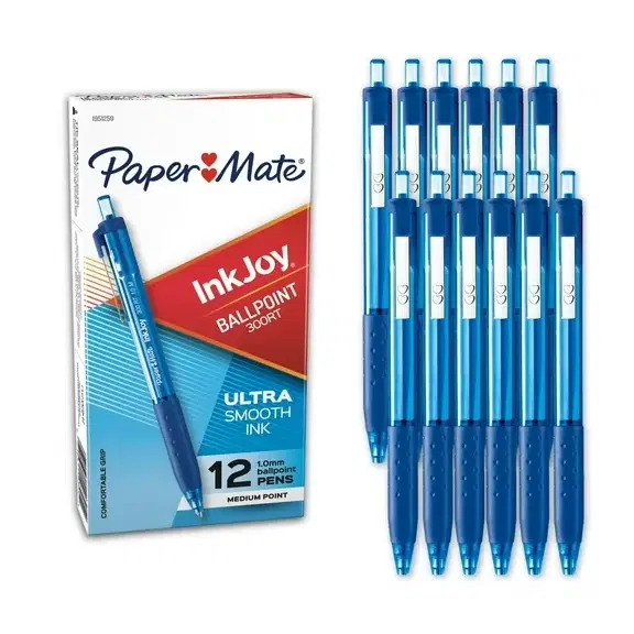 Blue Ballpoint Pens (Pack of 12)